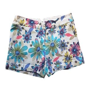Grifflin Paris Women Floral Shorts Small Vibrant Botanical Print Boho Maximalist